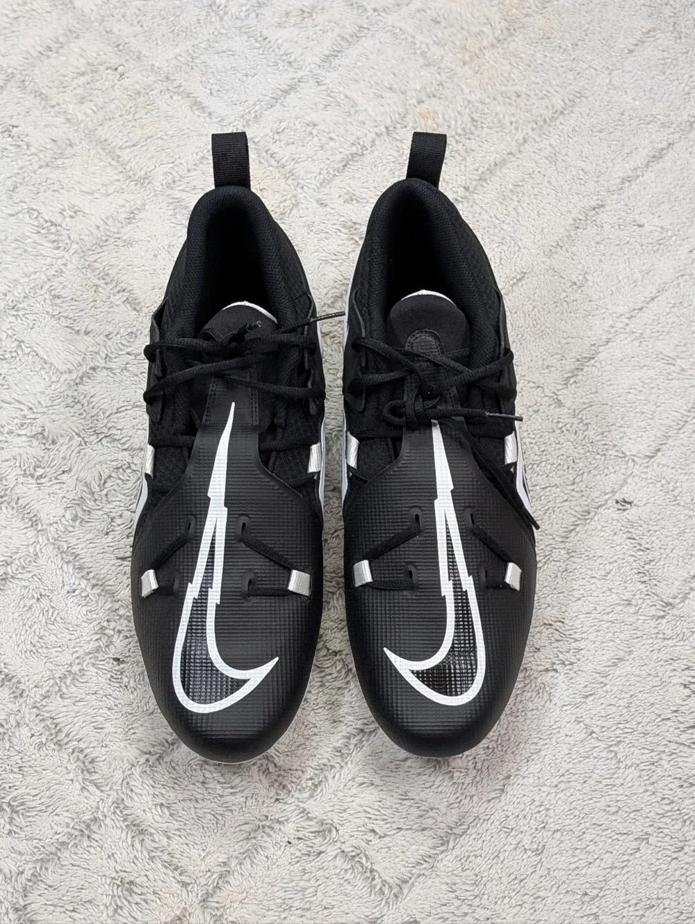 Nike Alpha Menace Pro 3 Black White Football Cleats Mens Sz 15 CT6649-001 NEW